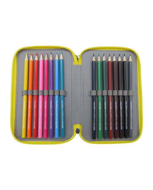 Estojo 3 niveis Pokémon CyP Brands preto multicolor Preto / Multicolor-5