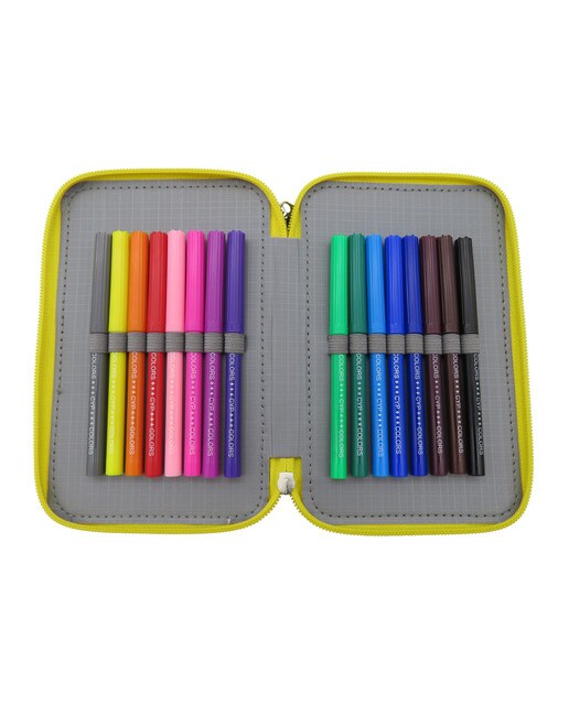 Estojo 3 niveis Pokémon CyP Brands preto multicolor Preto / Multicolor-6