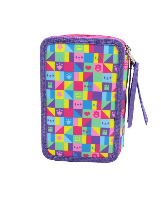 Estojo 3 niveis Gabby´s Dollhouse CyP Brands fúcsia multicolorido Multicolor-4