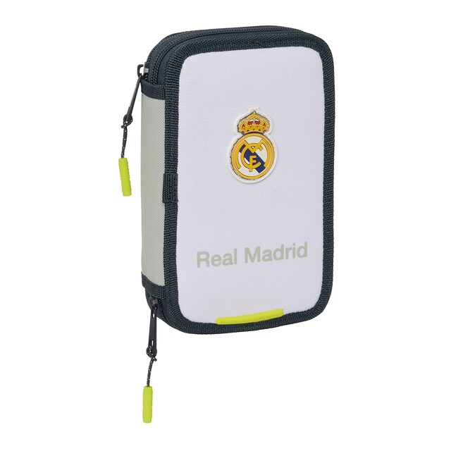 Imagen 0 de Plumier doble pequeño 29 piezas Real Madrid 1ª Equipacion 25/26 blanca