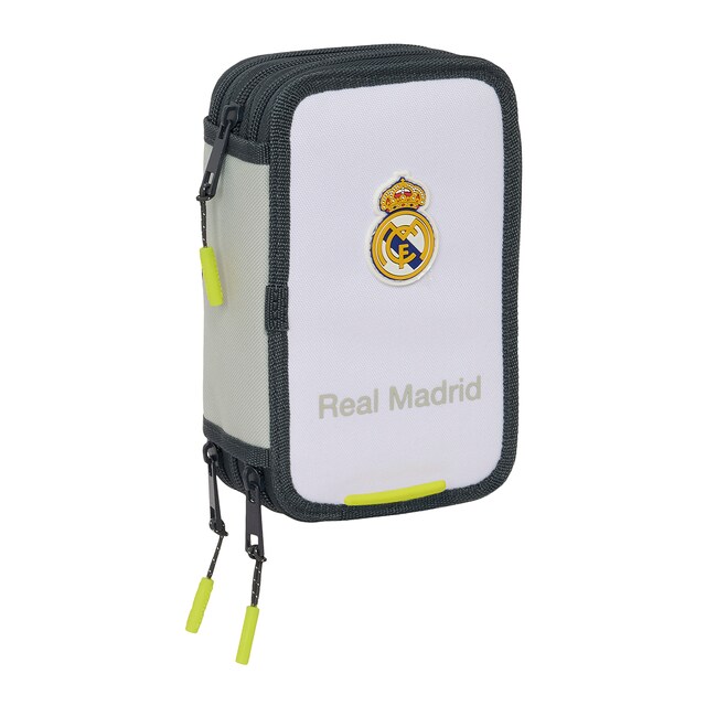 Imagen 0 de Plumier triple 37 piezas Real Madrid 1ª Equipacion 25/26 blanca