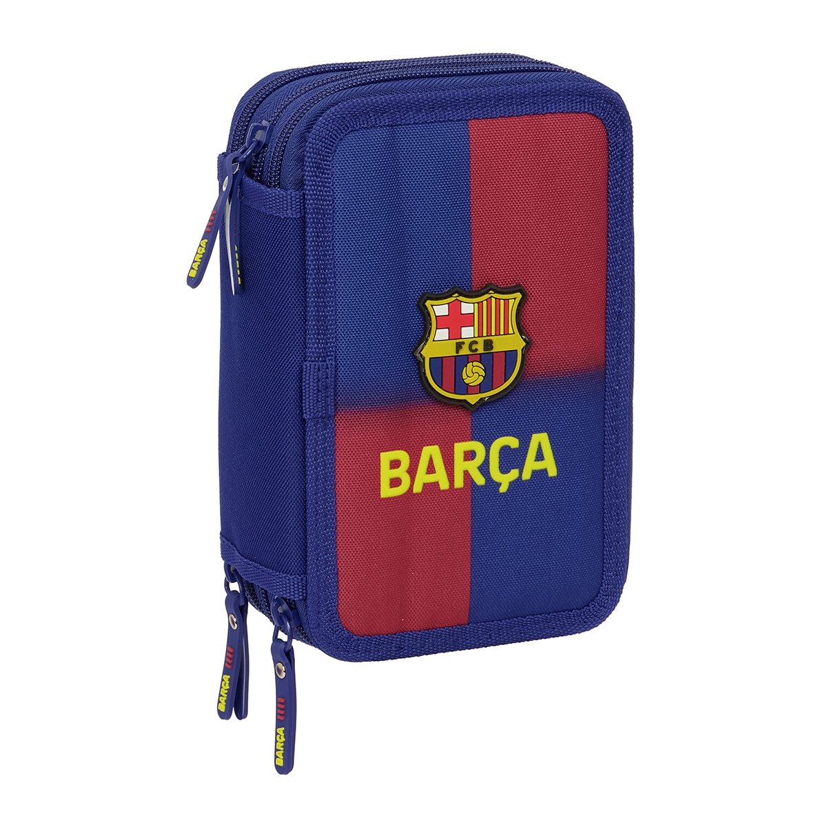 Imagem 0 de Estojo Triplo 37 Peças F.C. Barcelona 1.º Equipamento 25/26 Azul e Bordeaux