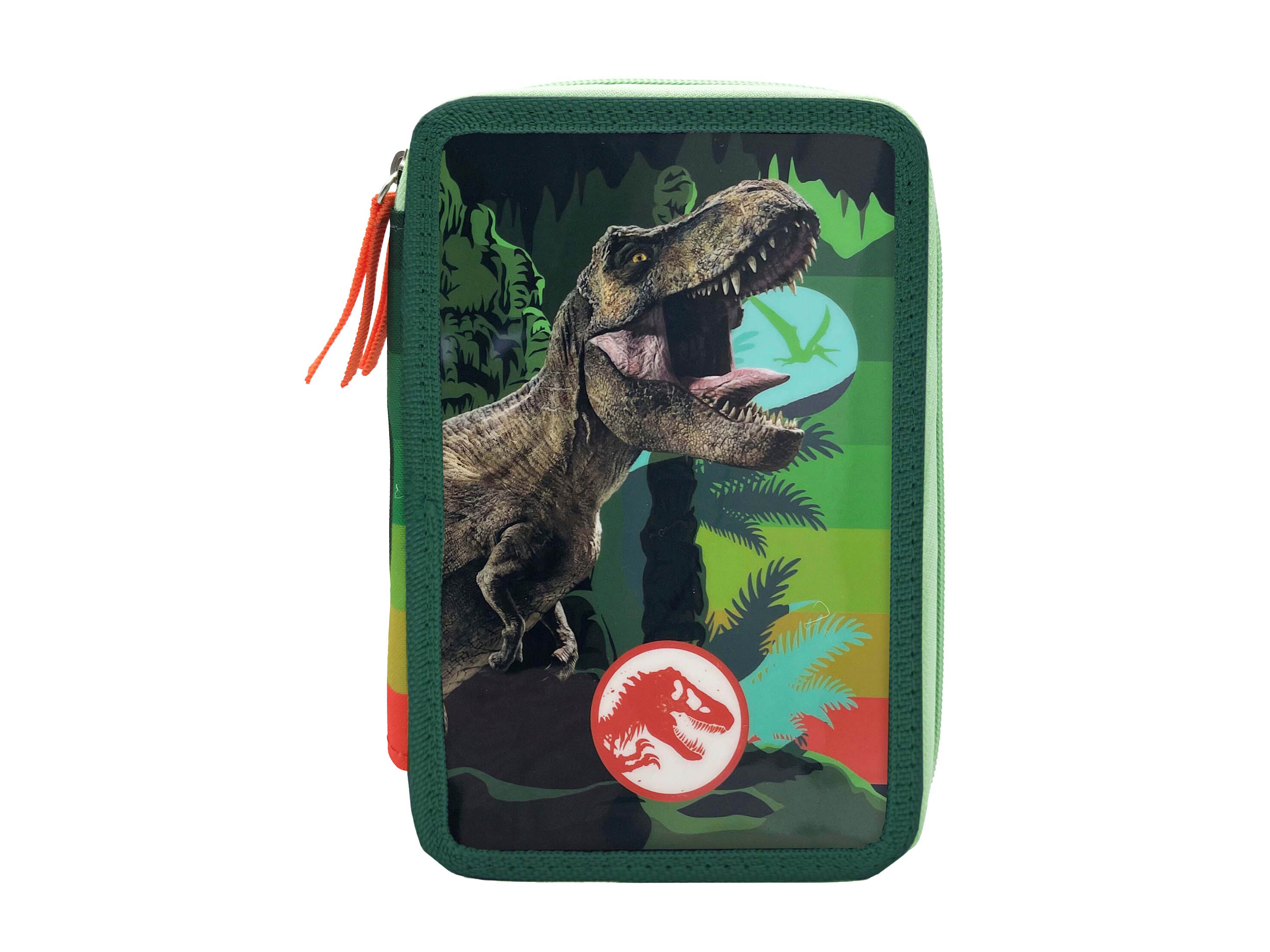 Imagen 0 de Plumier 3 pisos Jurassic CyP Brands multicolor verde