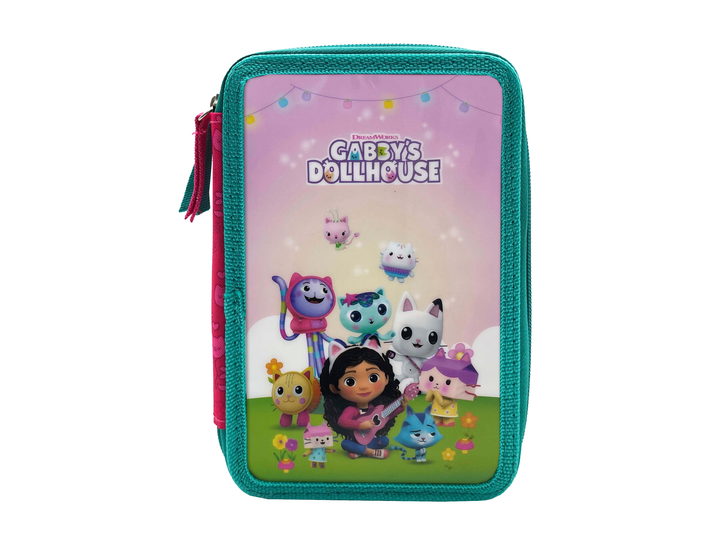 Imagen 0 de Plumier 3 pisos Gabby´s CyP Brands  multicolor rosa