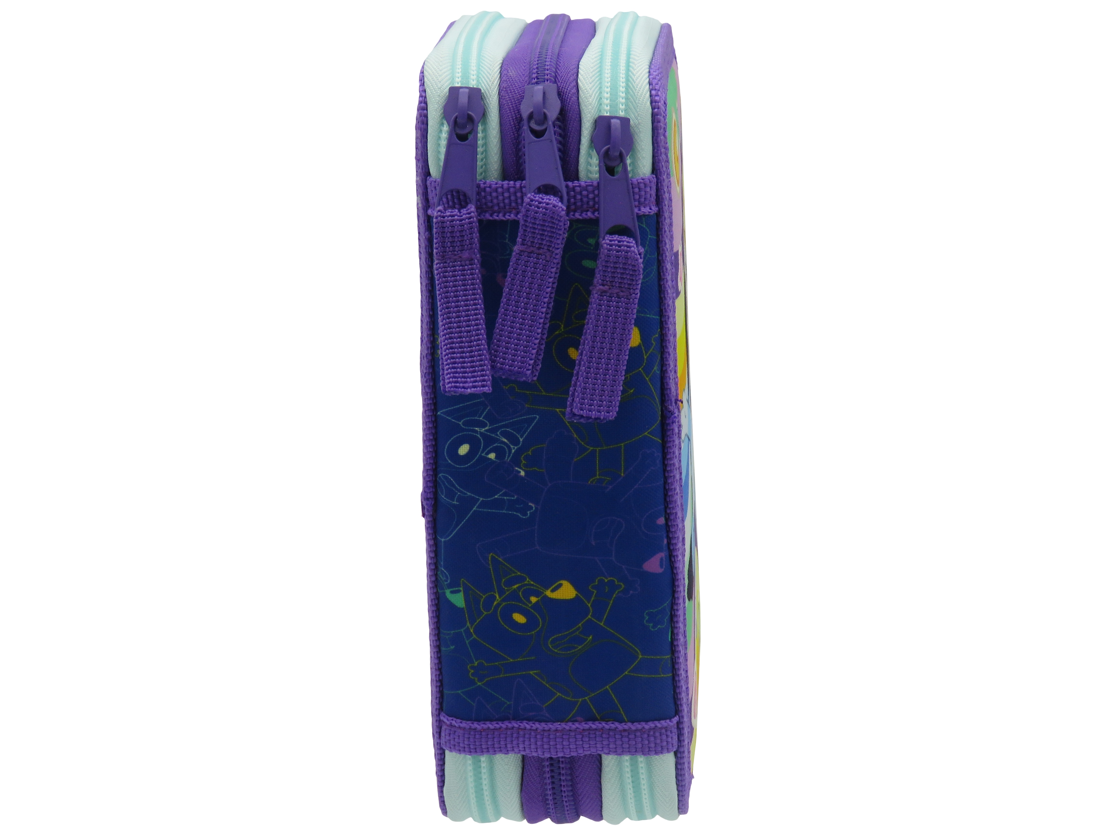 Estojo 3 Pisos Bluey CyP Brands Multicolor Azul 3