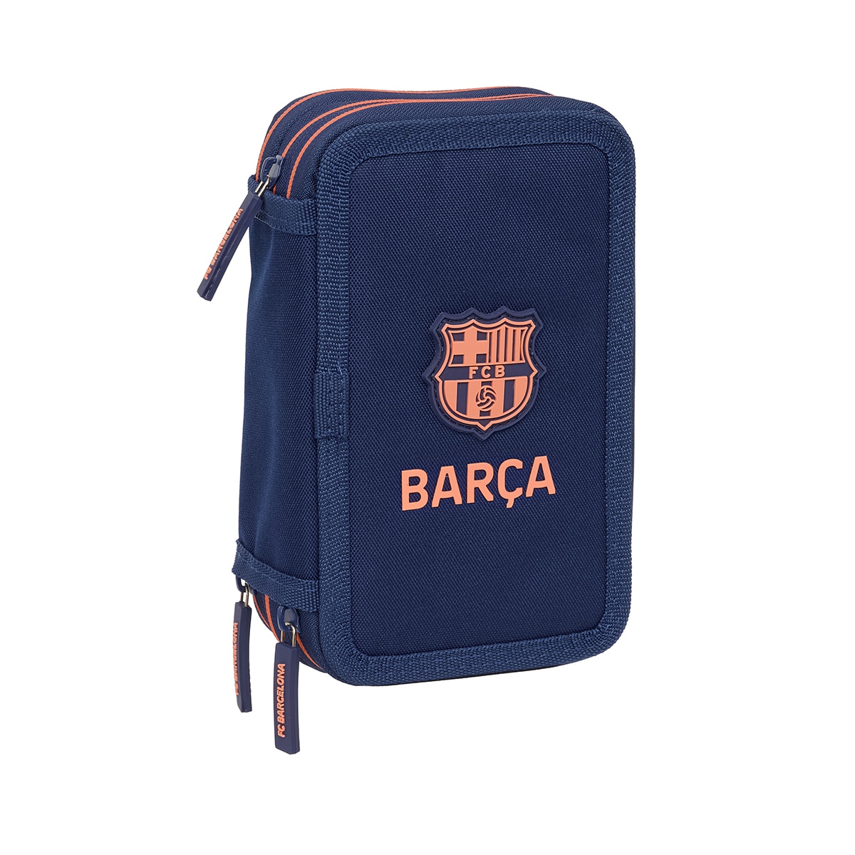 Estojo Triplo de Lápis de 37 Peças F.C. Barcelona Azul-Marinho Azul-marinho-1