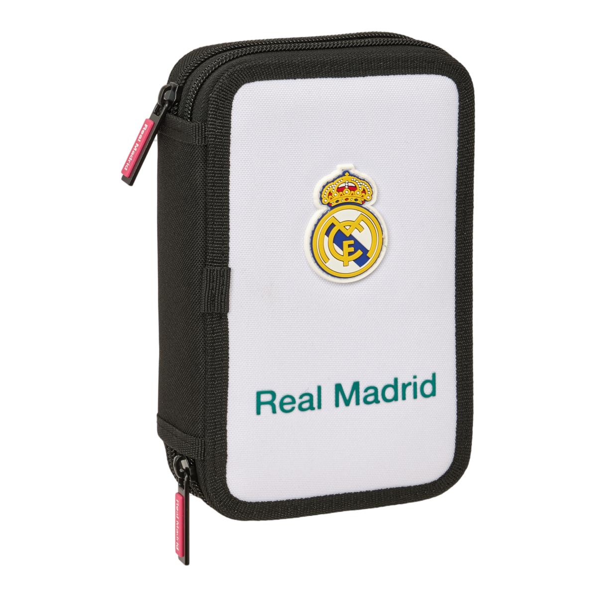 Imagem 0 de Estojo Duplo Pequeño 29 Peças Real Madrid - Branco e Verde