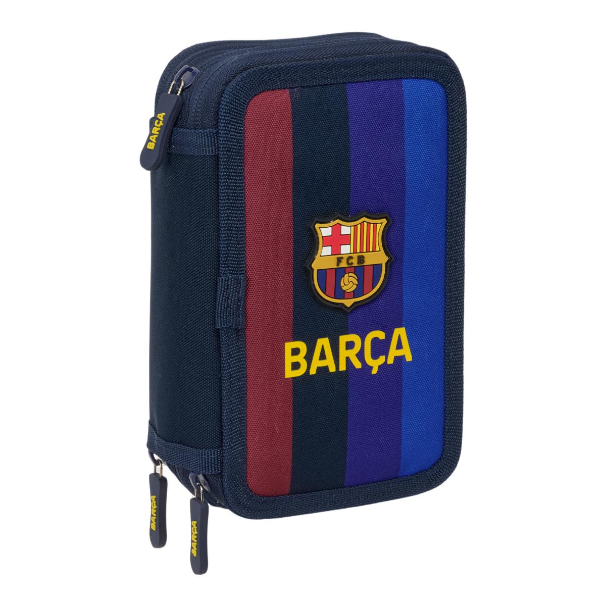 Imagem 0 de Estojo Triplo 37 Peças F.C. Barcelona - Azul e Granate