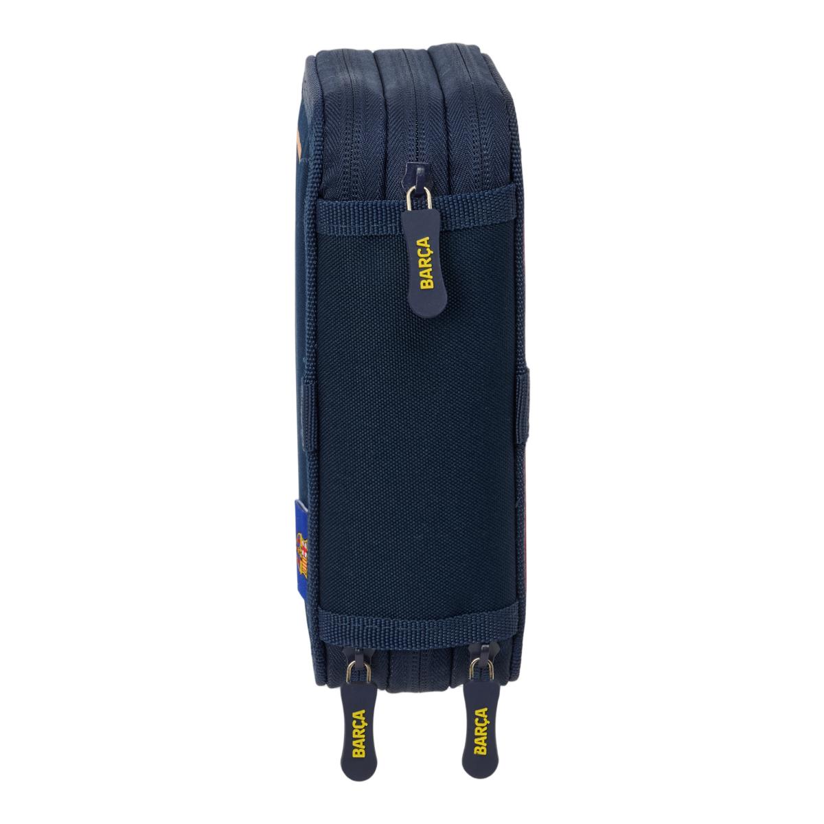 Plumier triple 37 piezas F.C. Barcelona azul y granate Azul / Granate-3