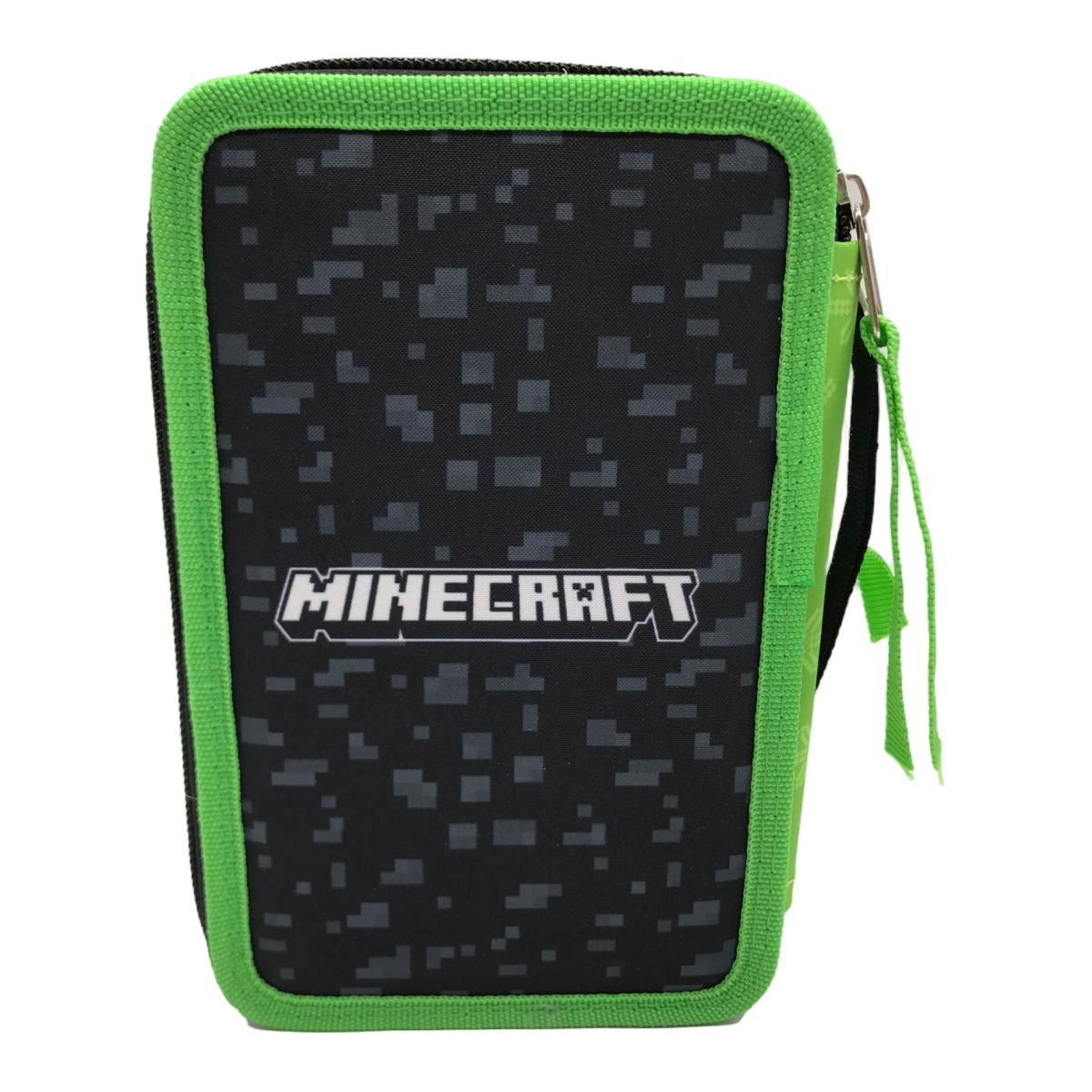 Estojo 3 Pisos Minecraft CyP Brands - Multicolor Rosa Multicolor-3