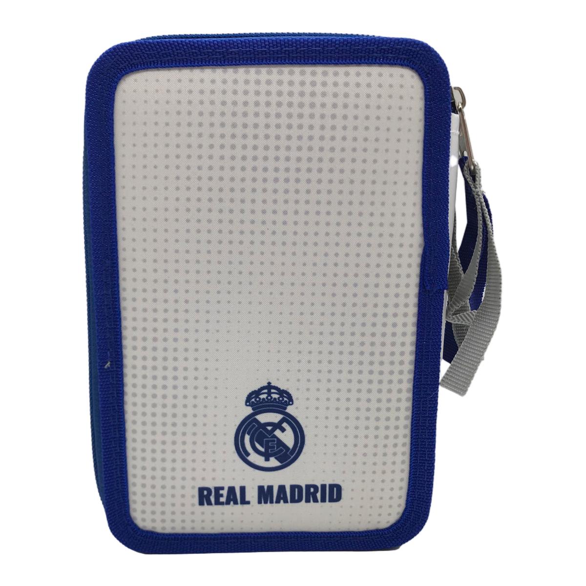 Estojo 3 Pisos Real MAdrid CyP Brands - Multicolor Azul Multicolor / Azul-3