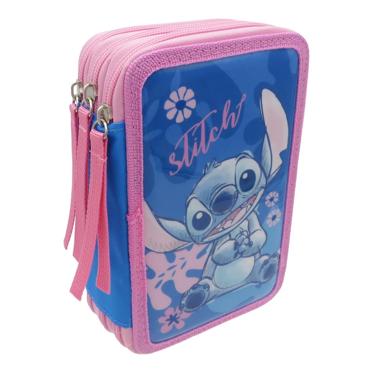 Plumier 3 Pisos Stitch CyP Brands Multicolor Rosa Multicolorido / Rosa-4