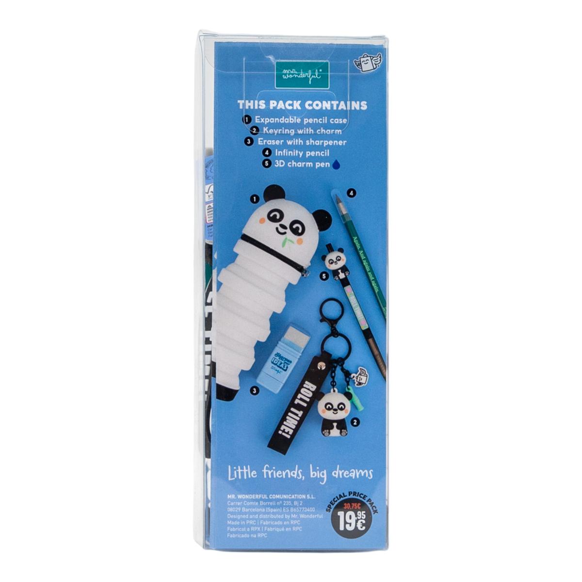 Pack back to school Mr Wonderful panda 5