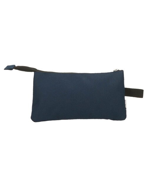 Estojo Boston de Três Compartimentos - Preto Azul-marinho-2