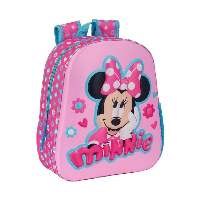 Imagen 0 de Mochila 3D Minnie Safta rosa