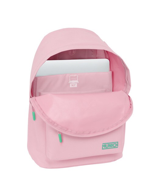 Mochila para Portatil 14,1" Munich - Rosa Claro Rosa-3