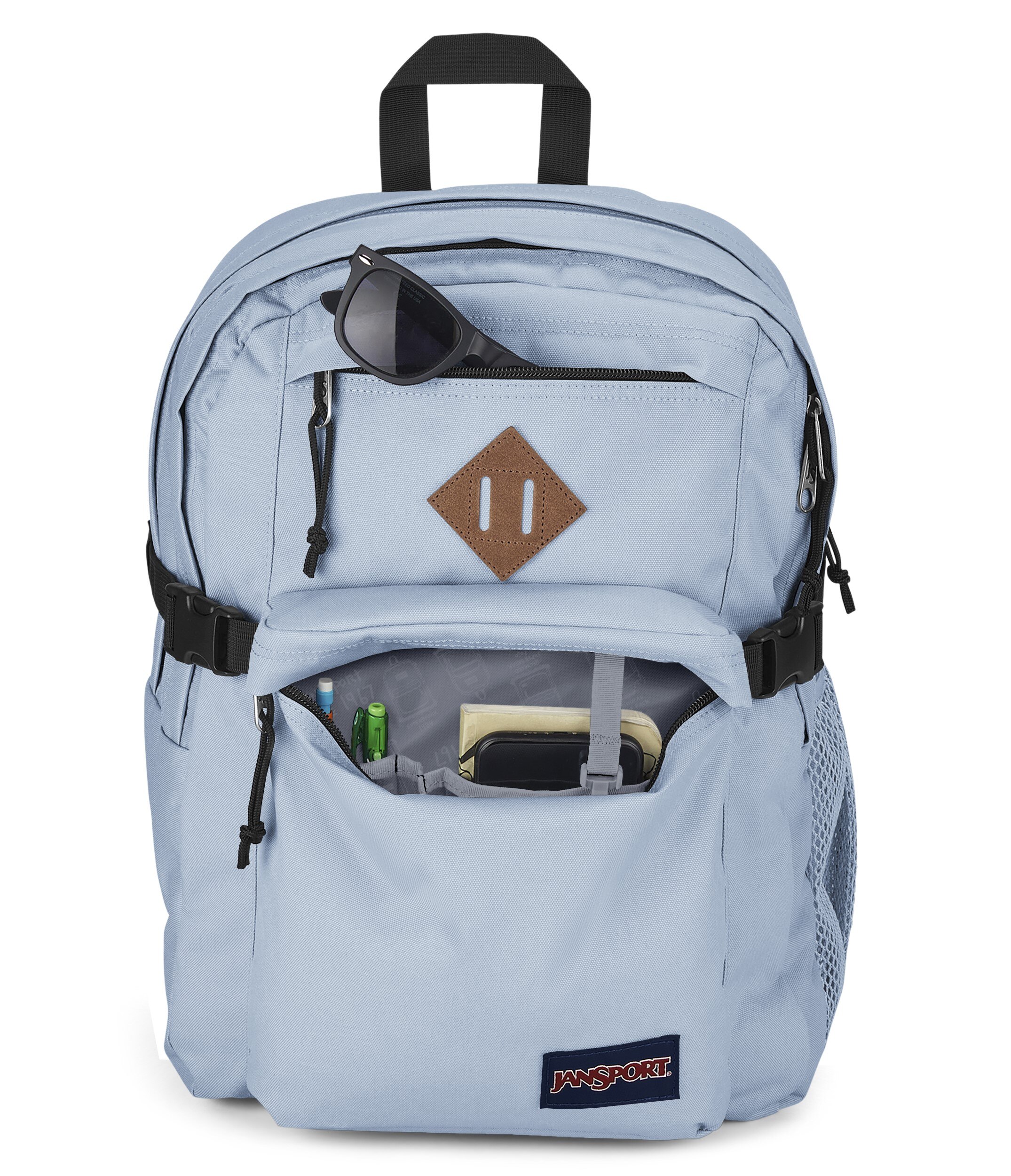 Mochila funcional Jansport para jovens do campus principal azul claro Azul-claro-7