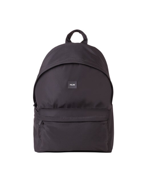 Mochila escolar clásica 2 fechos (22 L) serie Shadow, MILAN, preto Preto-1