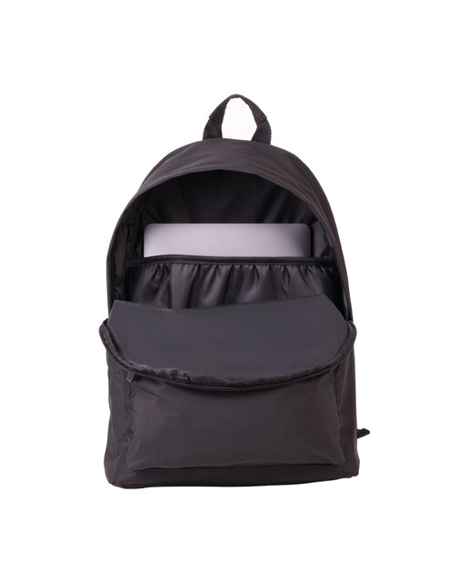 Mochila escolar clásica 2 fechos (22 L) serie Shadow, MILAN, preto Preto-2