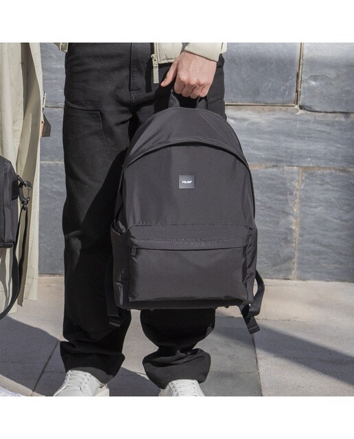 Mochila escolar clásica 2 fechos (22 L) serie Shadow, MILAN, preto Preto-6