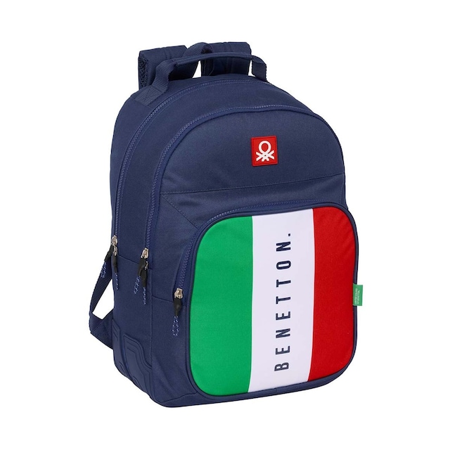 Imagen 0 de Mochila doble con cantoneras adaptable a carro Benetton Safta azul marino