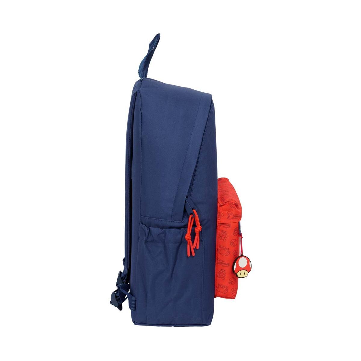 Mochila para portatil 14,1" Super Mario Bros Safta azul oscuro y rojo Azul oscuro / Rojo-3