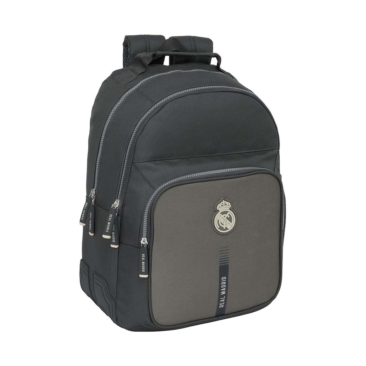 Mochila dupla com cantoneiras adaptável a trolley Real Madrid C.F. cinzento Cinzento-1