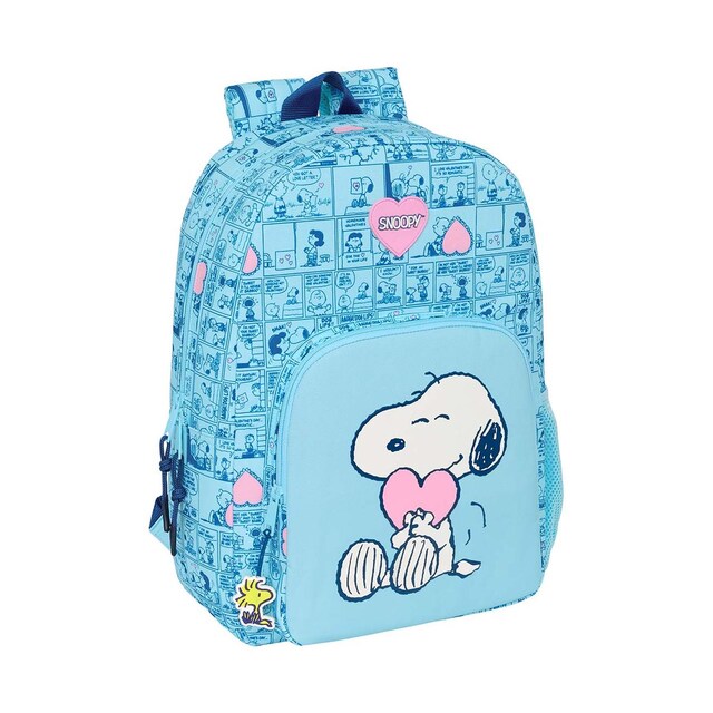 Imagen 0 de Mochila adaptable a carro Snoopy Safta azul claro