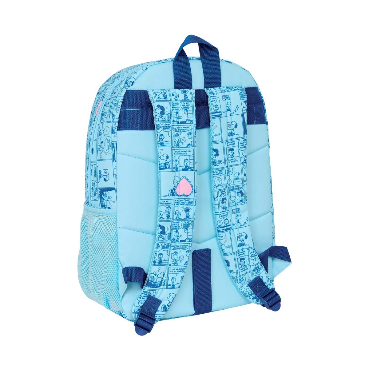 Mochila adaptable a carro Snoopy Safta azul claro Azul claro-2