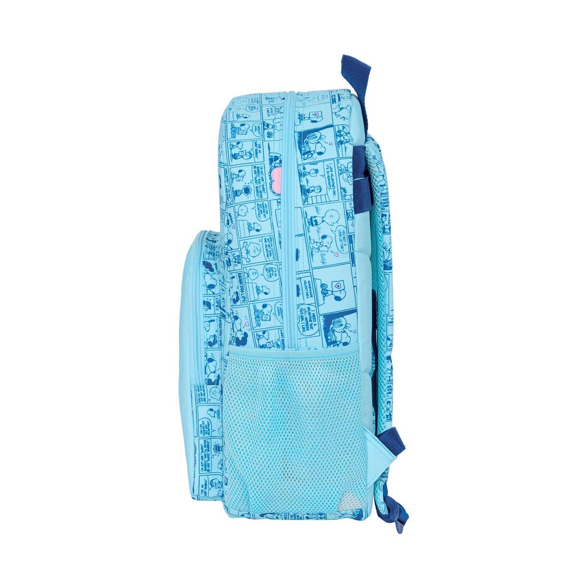 Mochila adaptable a carro Snoopy Safta azul claro Azul claro-3