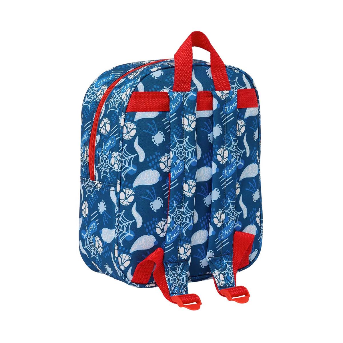 Mochila guarderia 3D Spiderman Safta azul y rojo Azul / Rojo-2