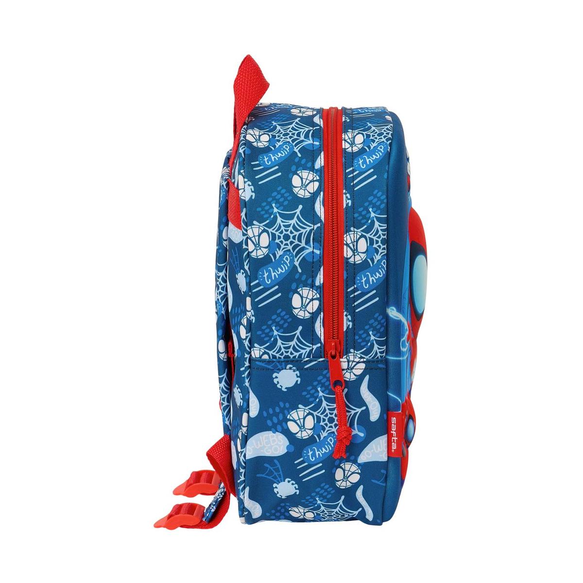 Mochila guarderia 3D Spiderman Safta azul y rojo Azul / Rojo-3
