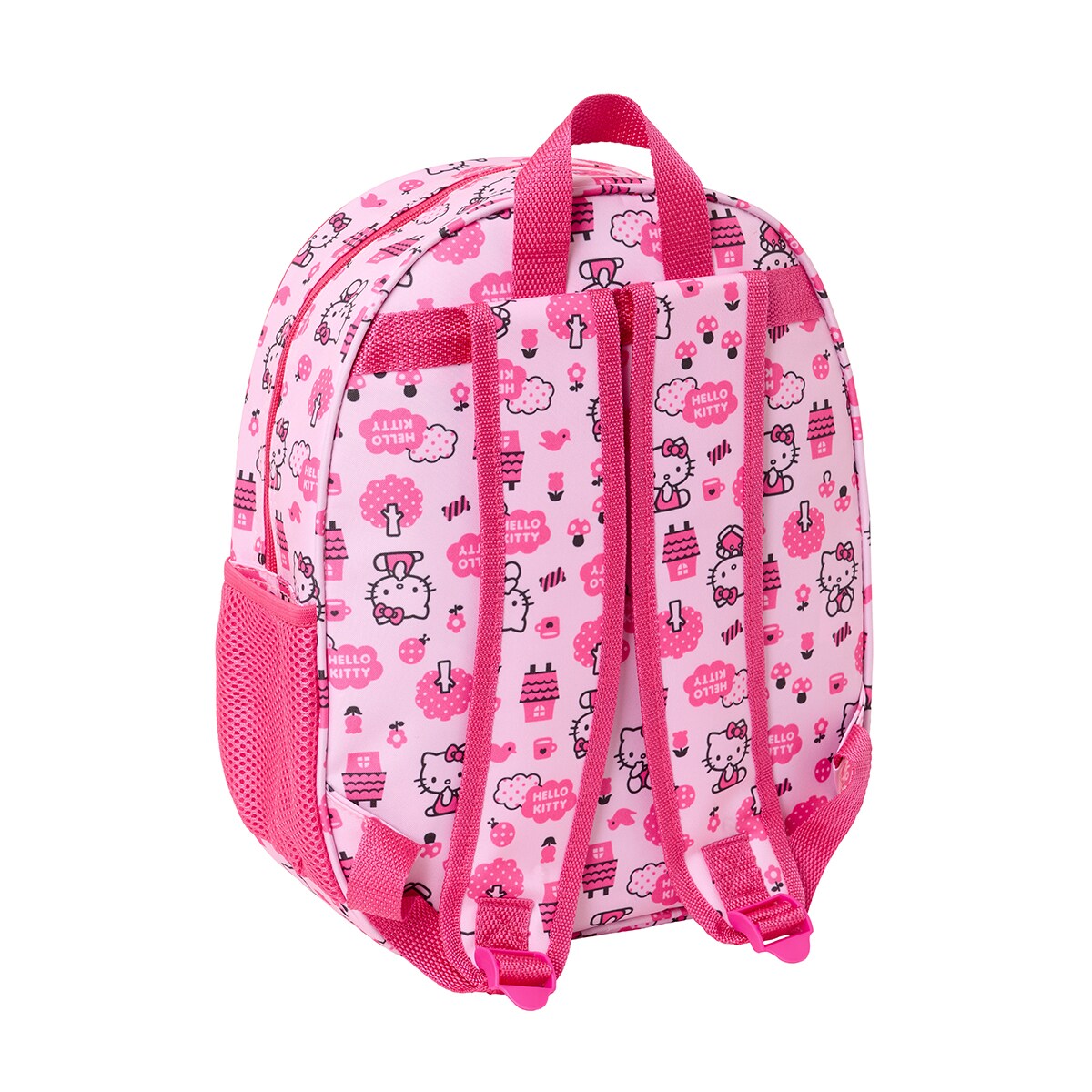Mochila 3D Hello Kitty Safta rosa Rosa-2