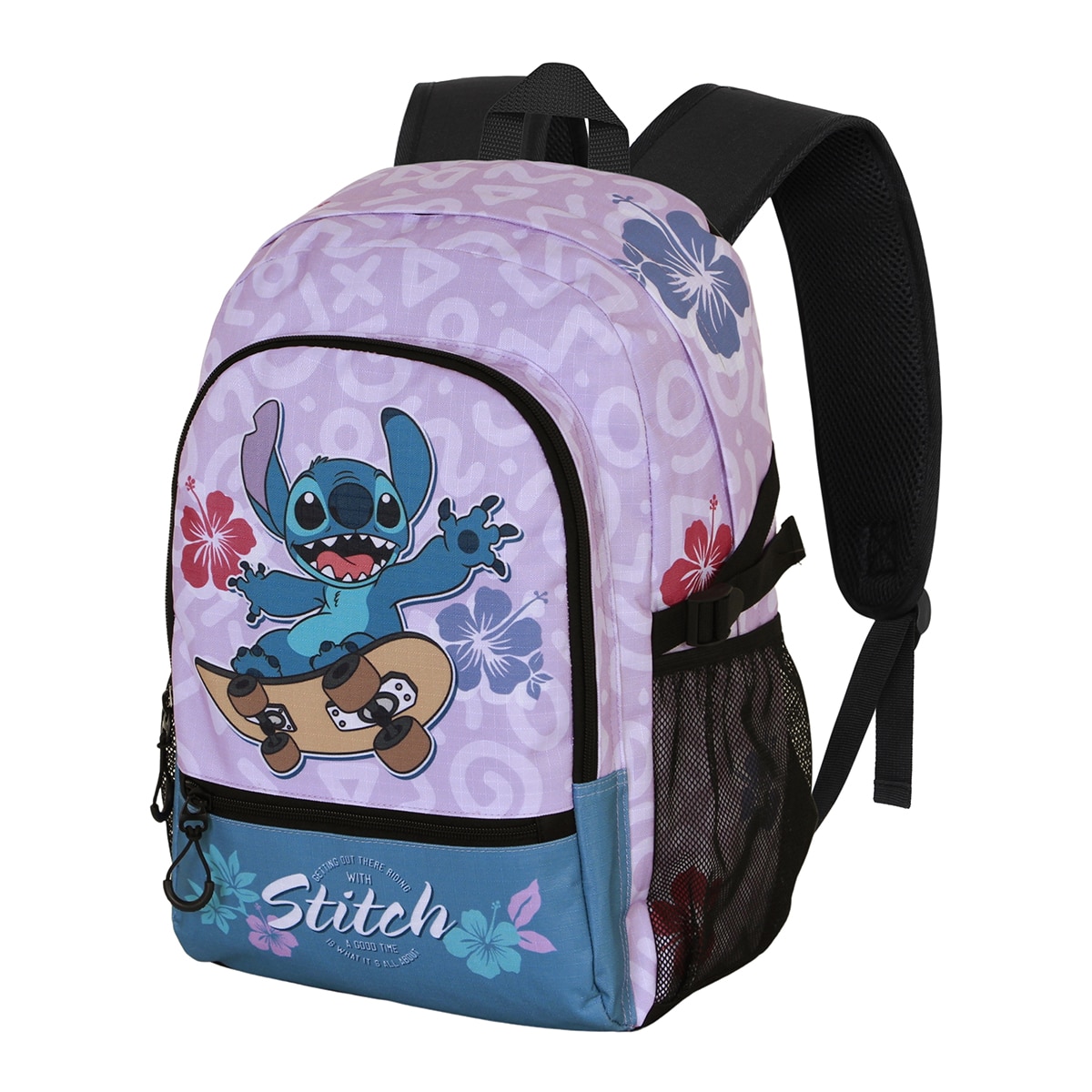 Mochila fight fan 2.2 Lilo e Stitch skate Disney Karactermania lilás Lilás-1