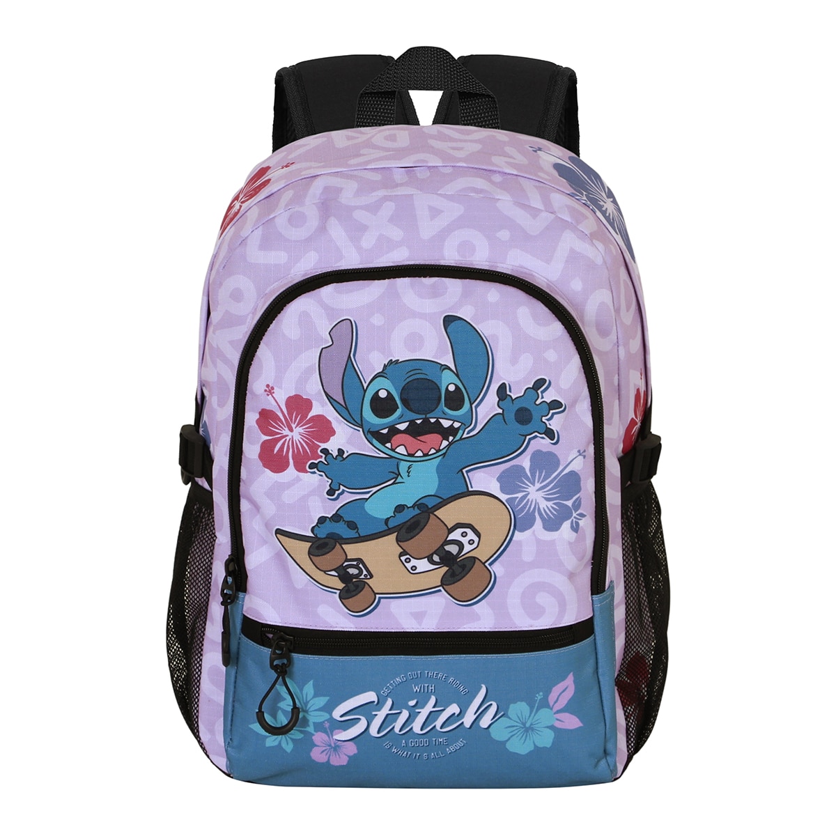 Mochila fight fan 2.2 Lilo e Stitch skate Disney Karactermania lilás Lilás-2