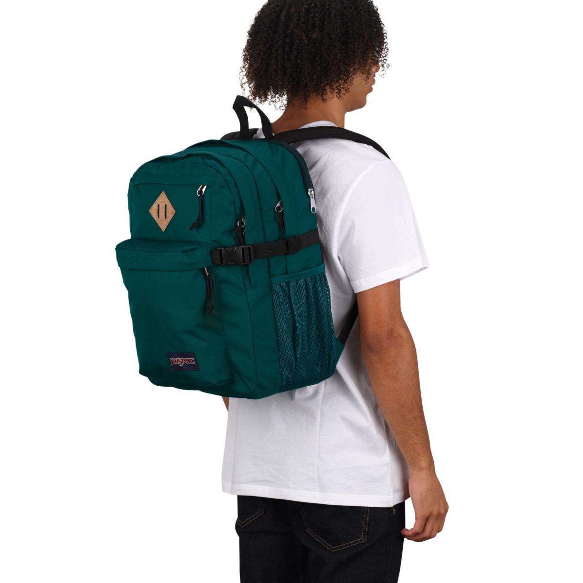 Mochila Juvenil y Funcional Main Campus Jansport Verde Oscuro 8