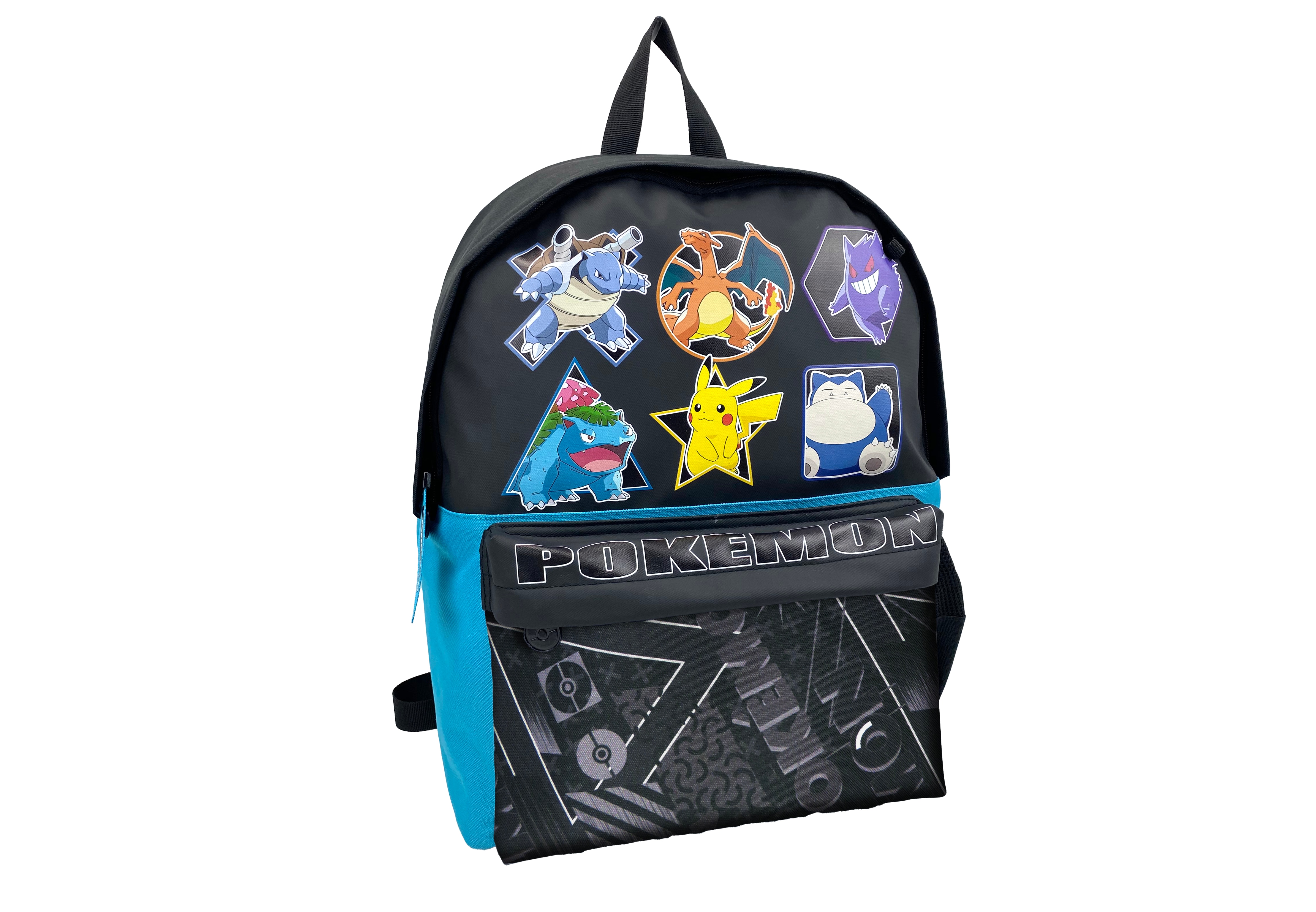 Mochila juvenil adaptable a troley Pokémon Geo CyP Branda negro multicolor Negro / Multicolor-2