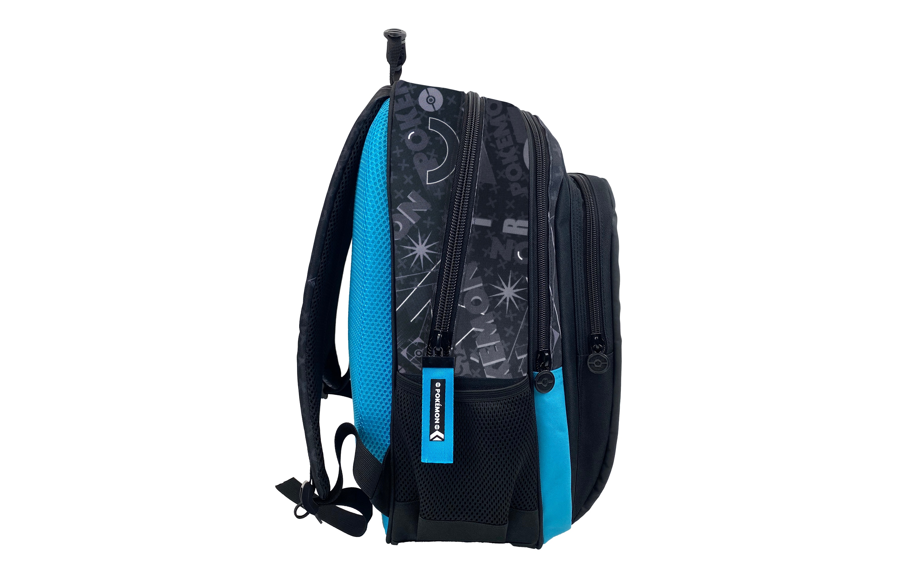 Mochila escolar adaptable a trolley Pokémon Geo CyP Brands negro multicolor Negro / Multicolor-2