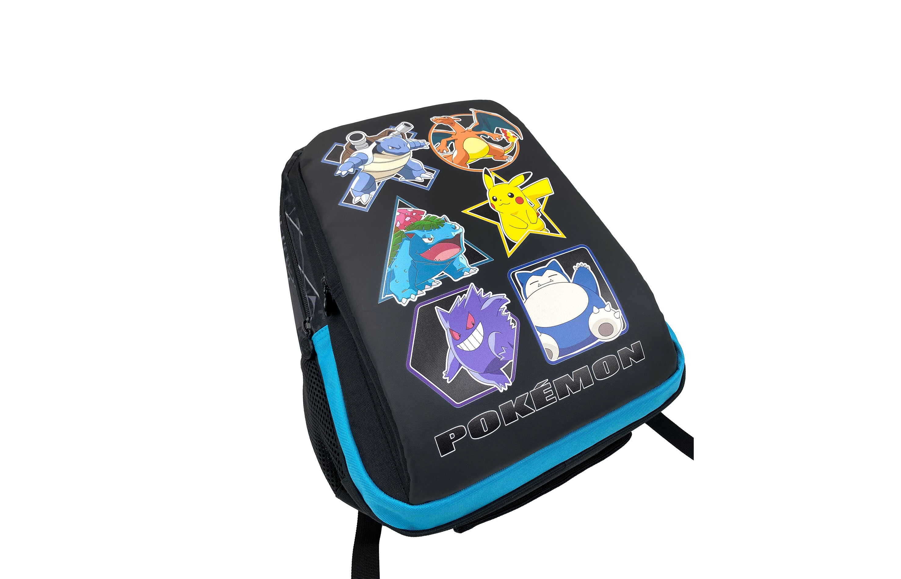Mochila escolar adaptable a trolley Pokémon Geo CyP Brands negro multicolor Negro / Multicolor-4