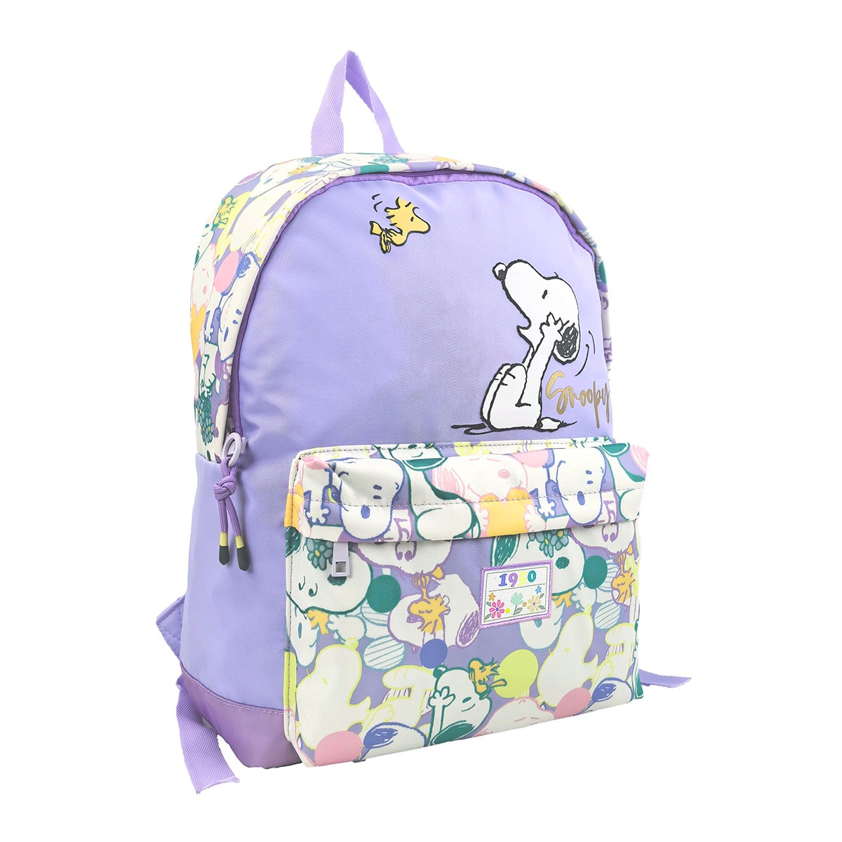Mochila juvenil adaptable a troley Snoopy CyP Brands morado Morado-2