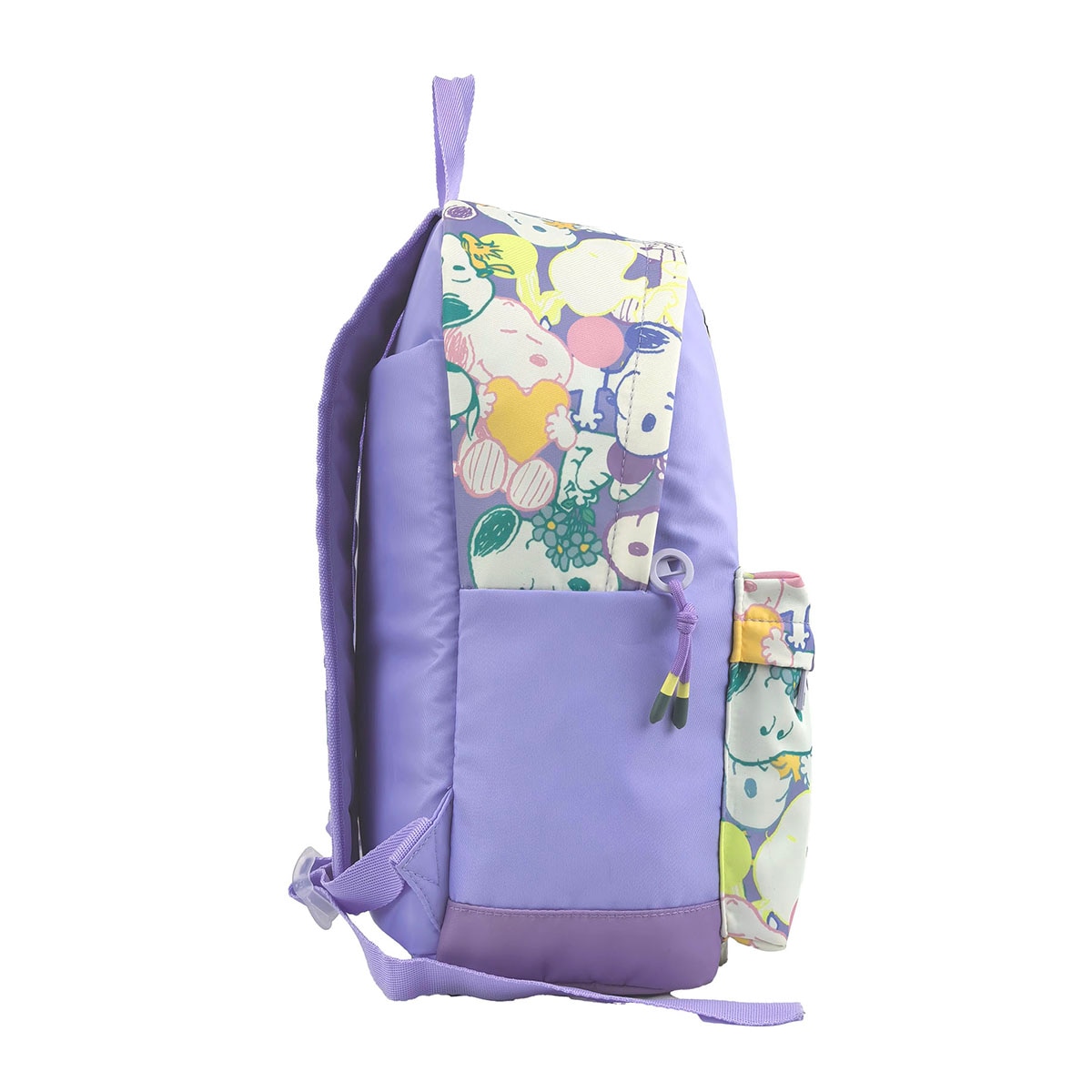 Mochila juvenil adaptable a troley Snoopy CyP Brands morado Morado-3