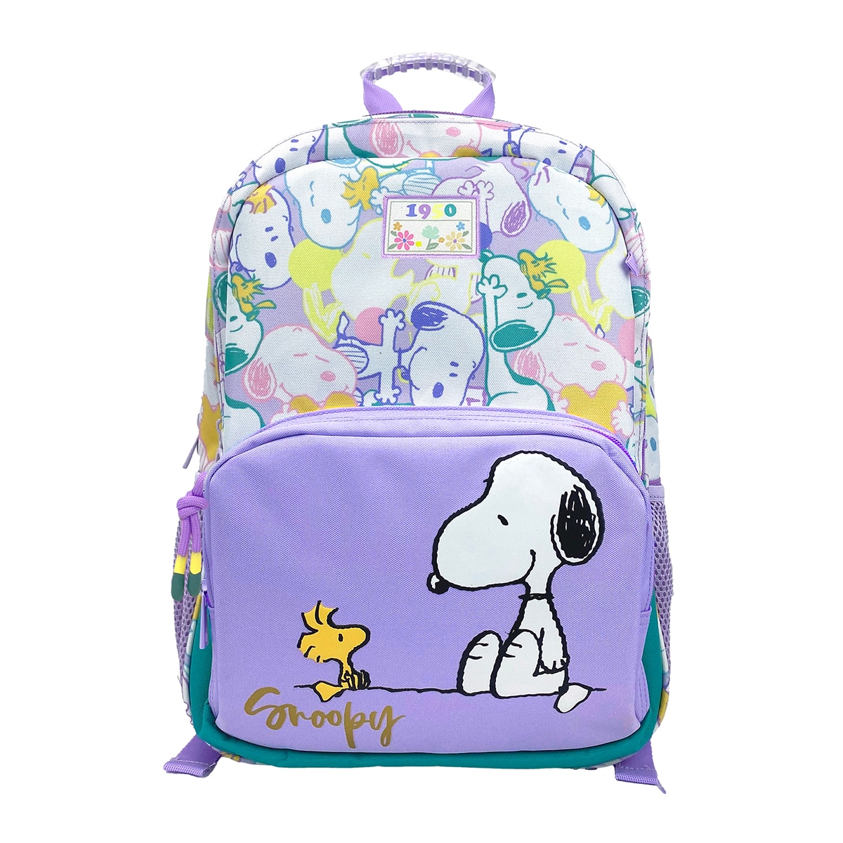 Imagen 0 de Mochila escolar adaptable a troley Snoopy CyP Brands morado