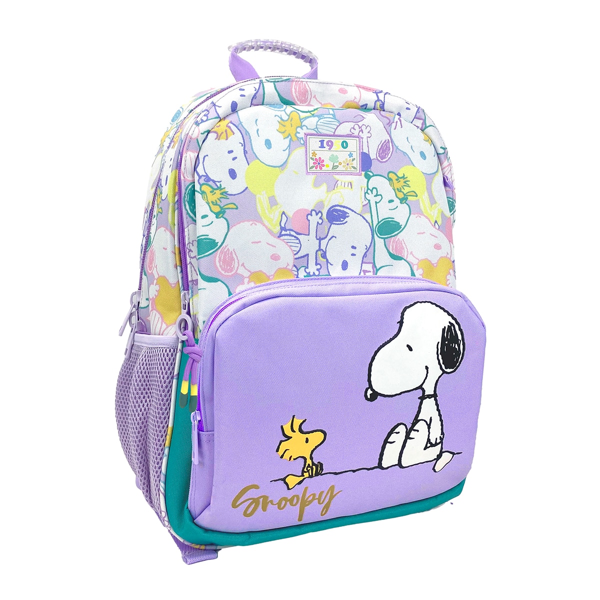 Mochila escolar adaptable a troley Snoopy CyP Brands morado Morado-2