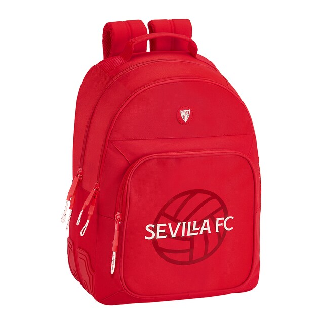 Imagen 0 de Mochila doble con cantoneras adaptable a carro Sevilla, F.C. rojo