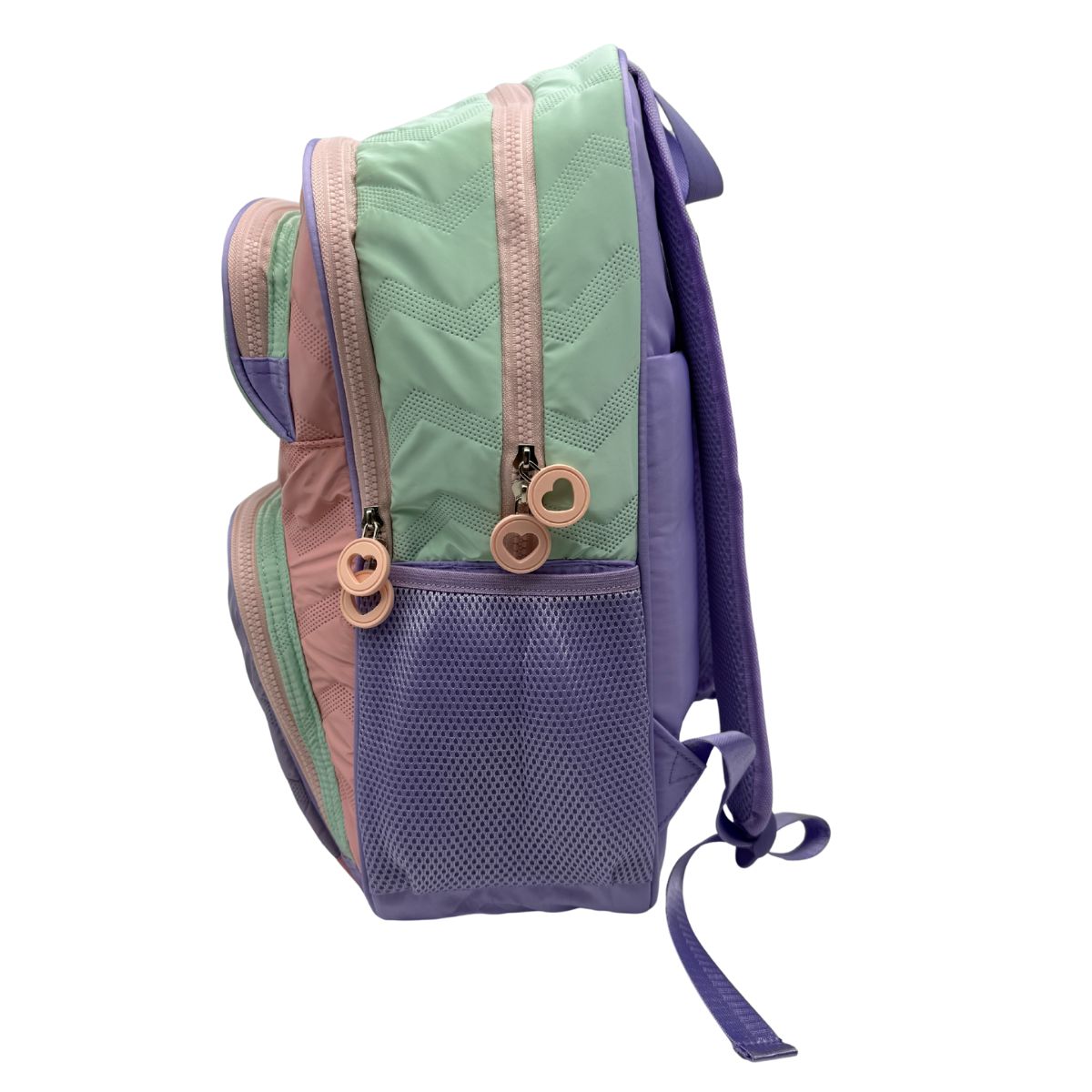 Mochila Primária Blin Blin Zigzag Toybags Lilás e Rosa Lilás / Rosa-4