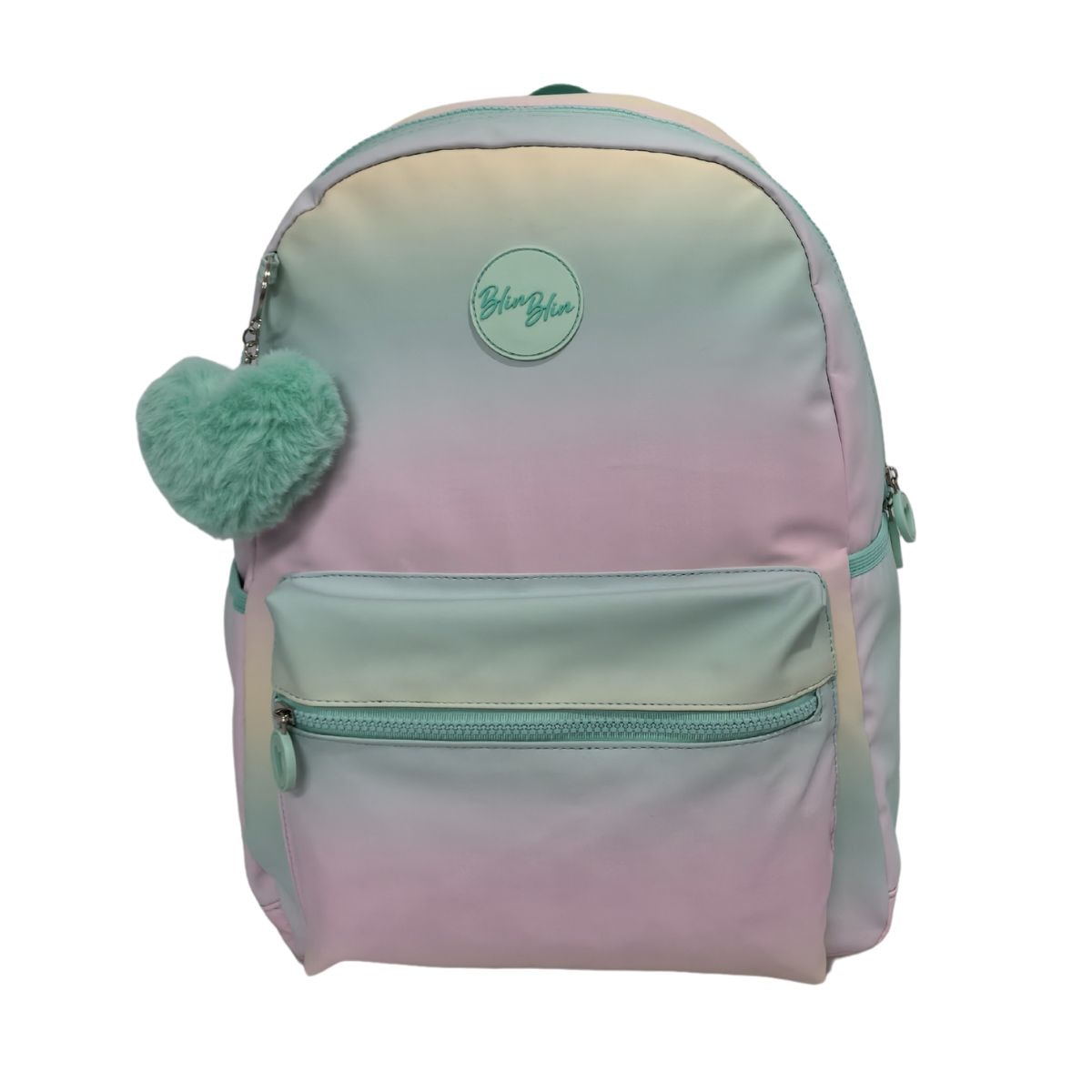 Imagen 0 de Mochila americano Blin Blin Gradient Green Toybags rosa y verde