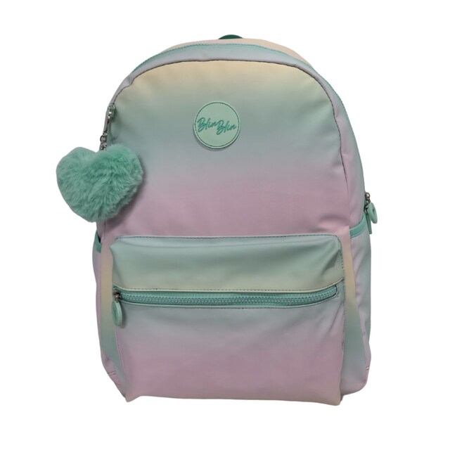 Imagen 0 de Mochila americano Blin Blin Gradient Green Toybags rosa y verde