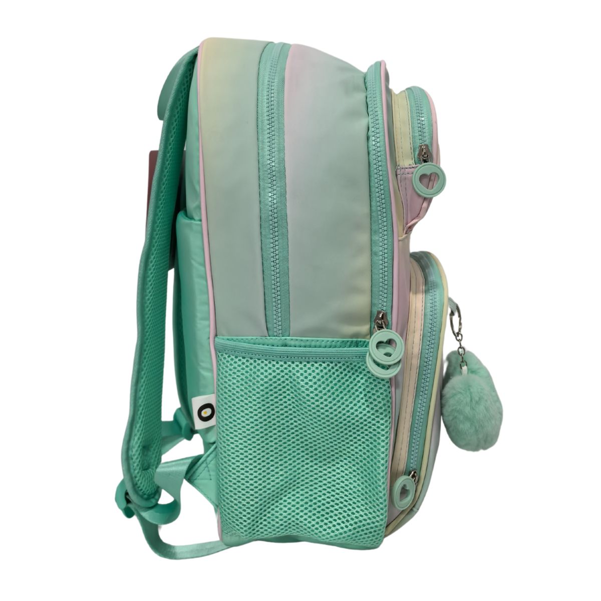 Mochila primaria Blin Blin Gradient Green Toybags rosa y verde Rosa / Verde-2