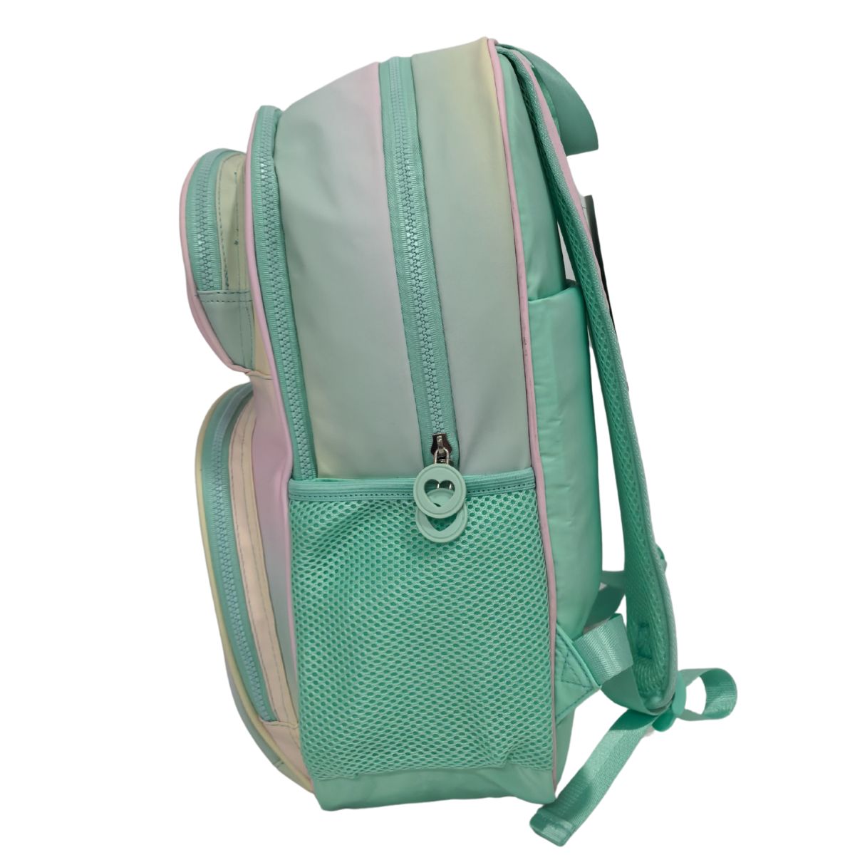 Mochila primaria Blin Blin Gradient Green Toybags rosa y verde Rosa / Verde-4