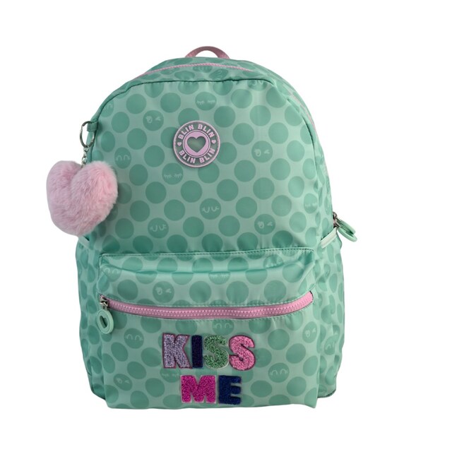 Imagen 0 de Mochila americano Blin Blin Kiss Me Toybags verde